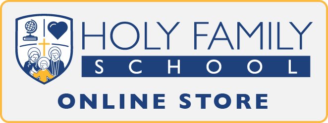 Holy Family logo with "Online Store" below